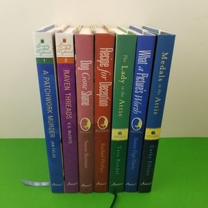 LOT OF 7 Annie's Quilted, Attic, & Creative Woman Mysteries Books Bundle Series
